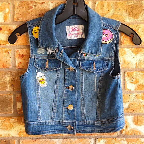 Justice Other - Justice Denim Patchwork Vest